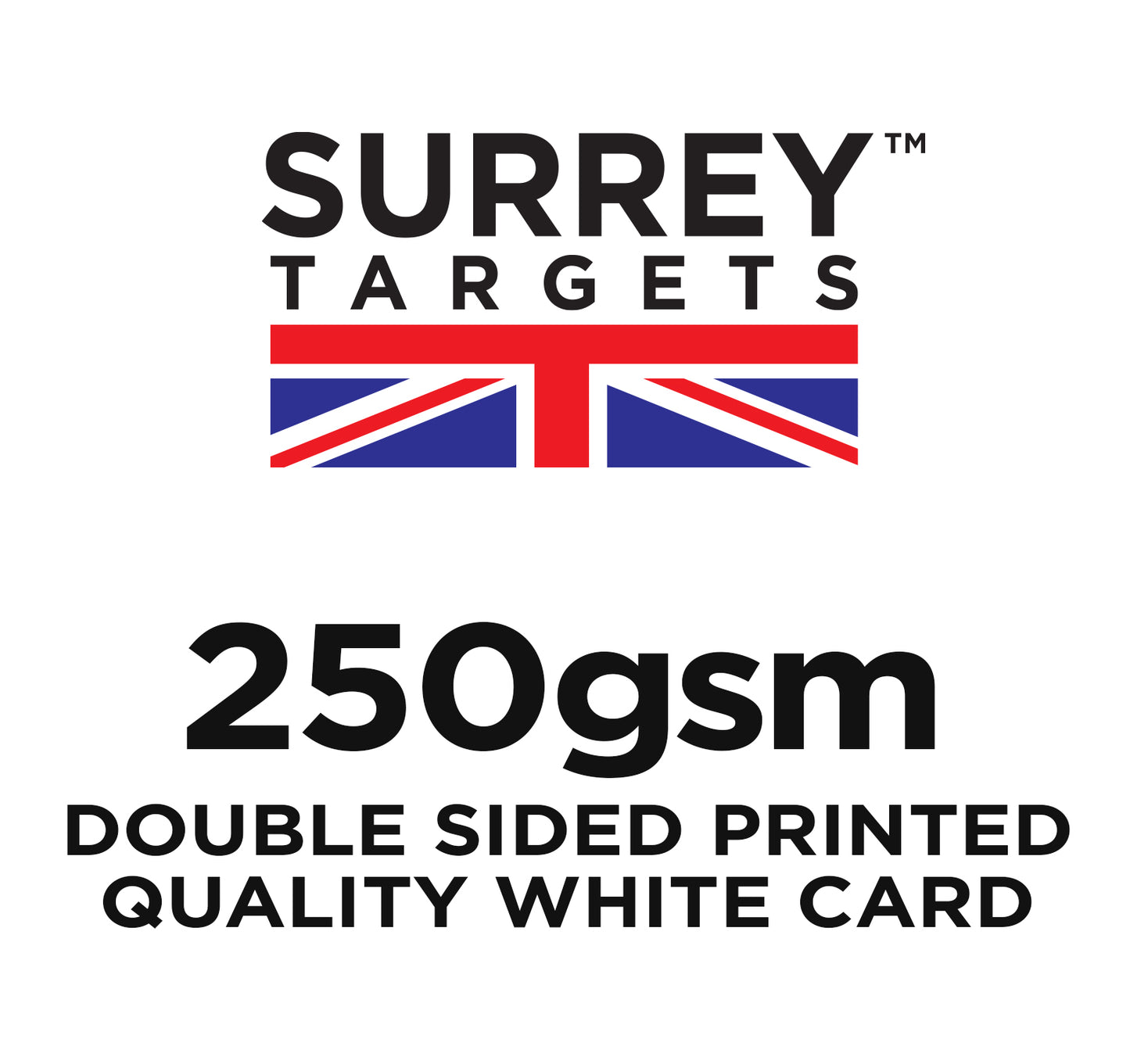 Benchrest Training & Practice Targets - 25yd/m - A4 Size Double Sided Card - 30 Pack