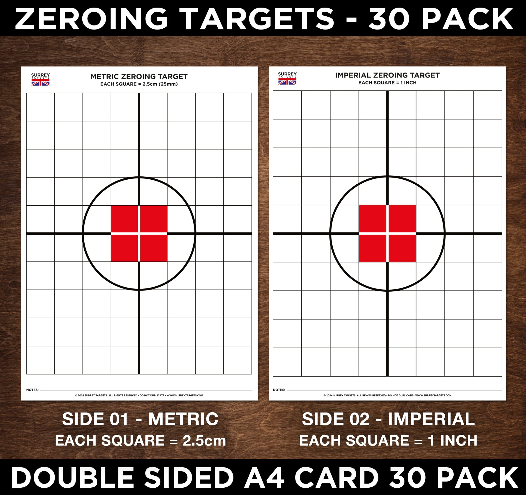 ZEROING EXACTING SIGHTING TARGETS Centrefire Full Bore Rifle Deer Stal ...