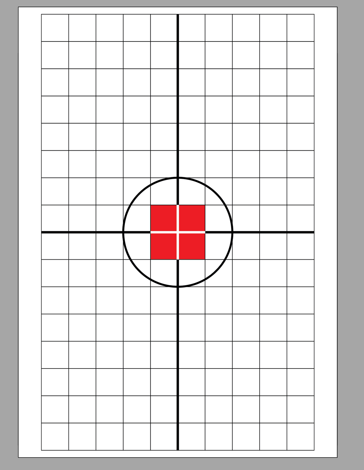 Zeroing Paper R4a3 A3 Imperial Zeroing Target - 20 Pack – Surrey Targets