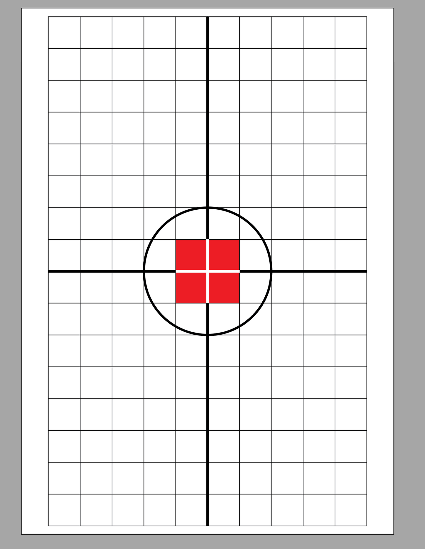 A3 Imperial Zeroing Target - 30 Pack