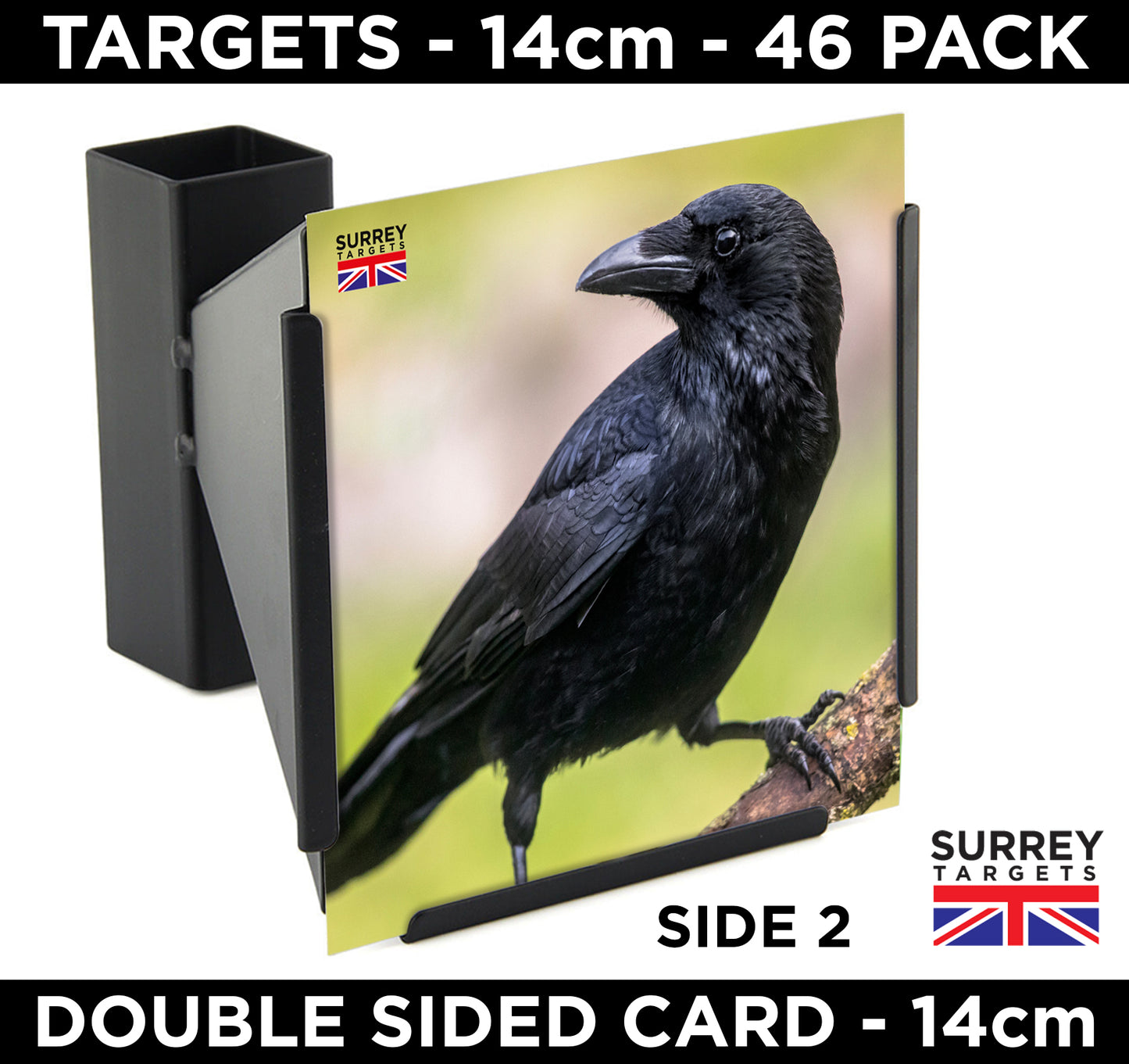 Pest Control Vermin Targets Rabbit & Crow Double Sided 14cm 46 Pack