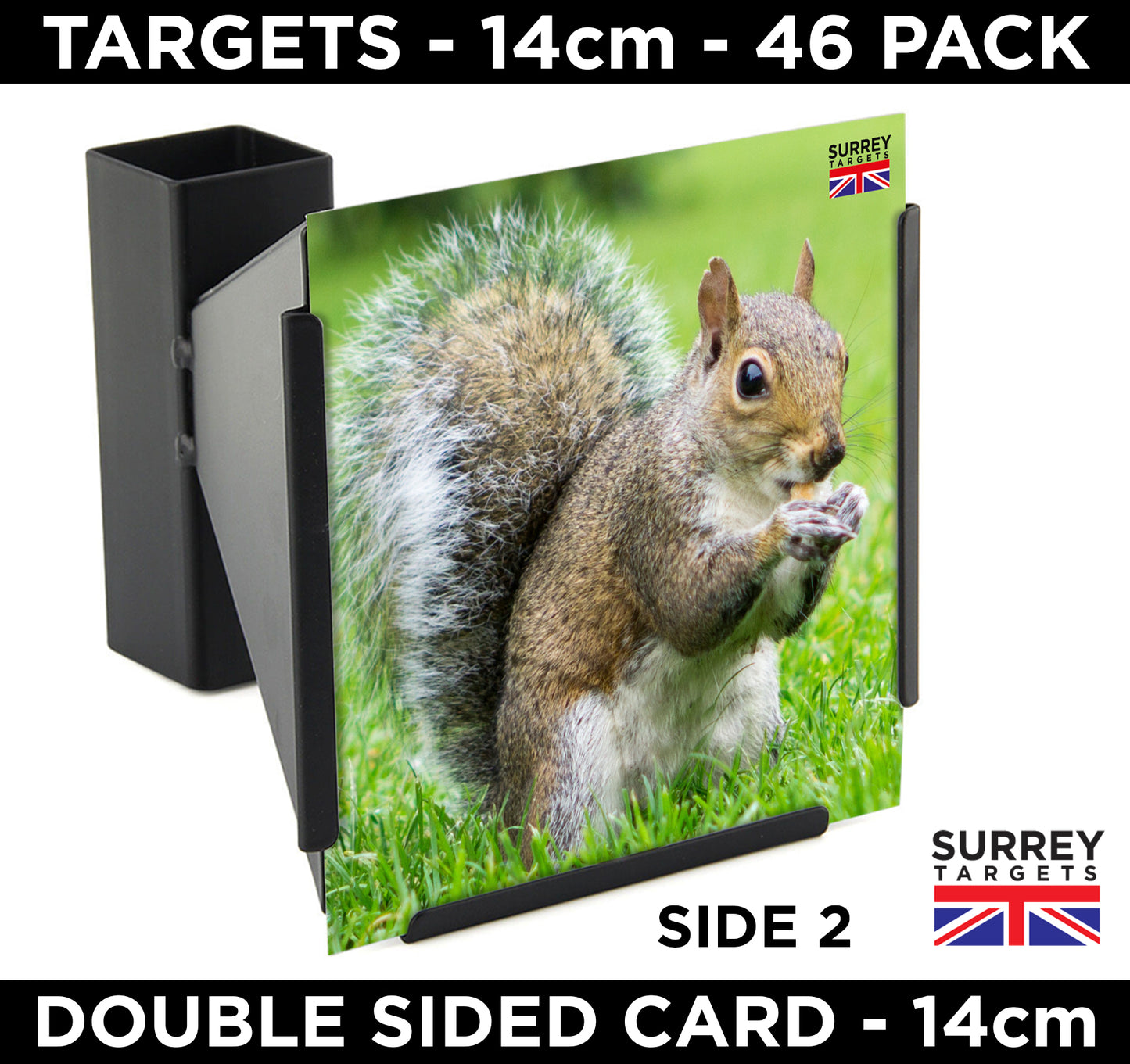 PEST CONTROL VERMIN Rat & Squirrel Card Targets Double Sided 14cm 46 Pack