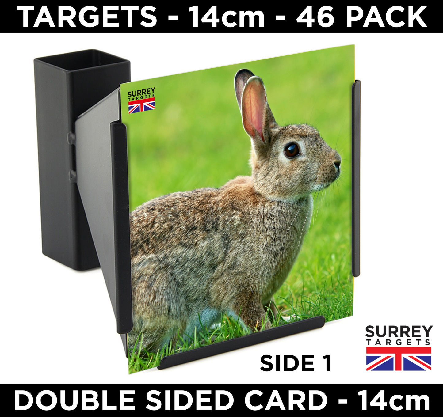 Pest Control Vermin Targets Rabbit & Crow Double Sided 14cm 46 Pack