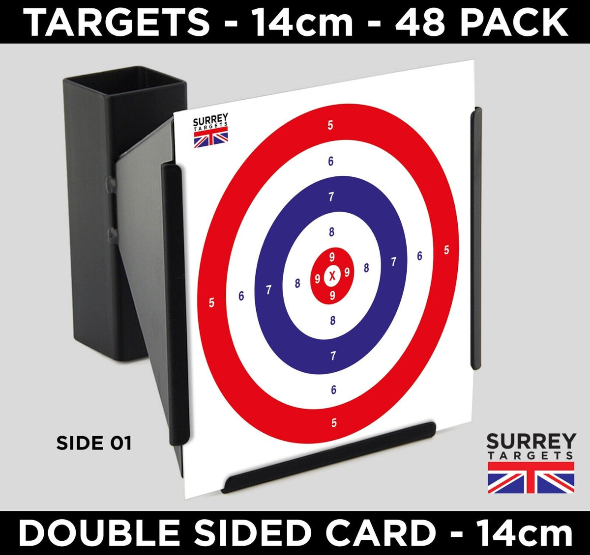 Double Shot Target 14cm Air Rifle Pistol Gun BB Airsoft Shooting Challenge Targets Double ...