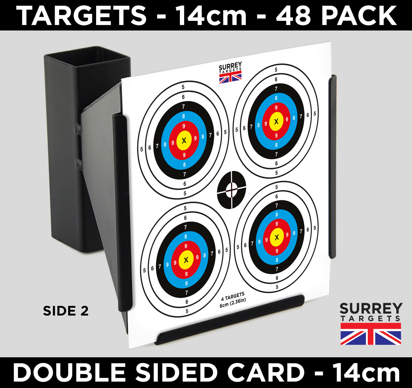 Double Sided Bullseye 14cm Quality 250gsm Card