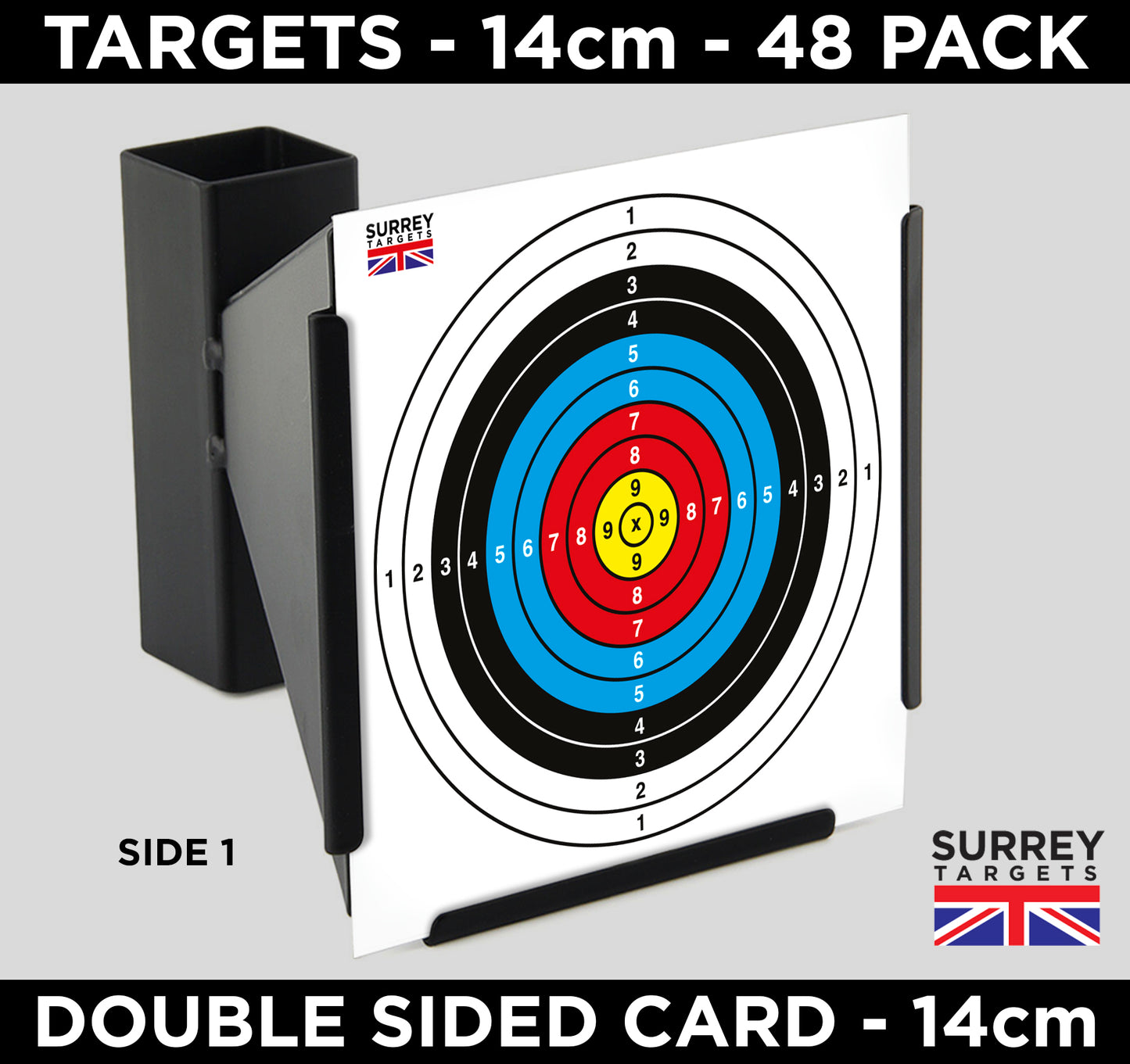 Double Sided Bullseye 14cm Quality 250gsm Card