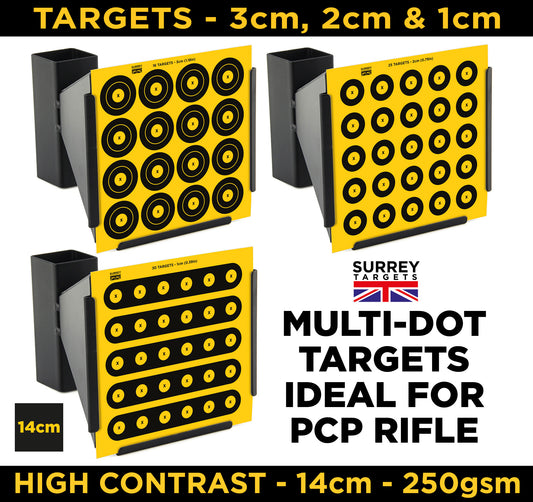 High Contrast Mixed Design Small Targets for Benchrest Scoped PCP Springers