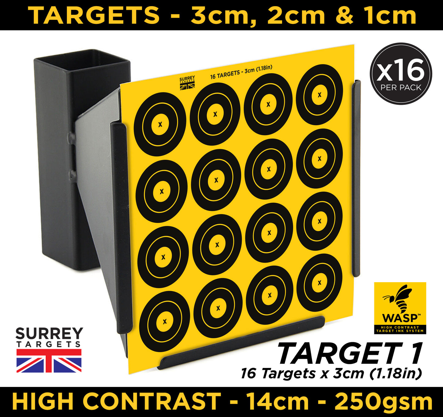 High Contrast Mixed Design Small Targets for Benchrest Scoped PCP Springers