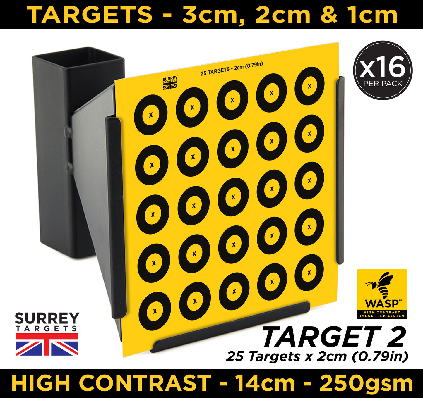 High Contrast Mixed Design Small Targets for Benchrest Scoped PCP Springers