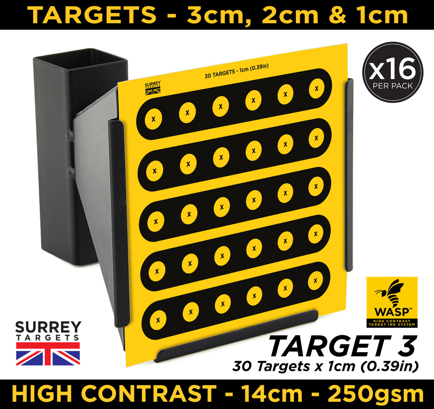 High Contrast Mixed Design Small Targets for Benchrest Scoped PCP Springers