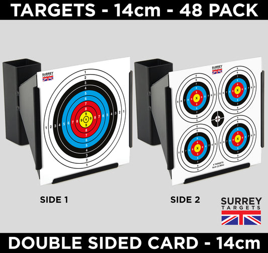 Double Sided Bullseye 14cm Quality 250gsm Card