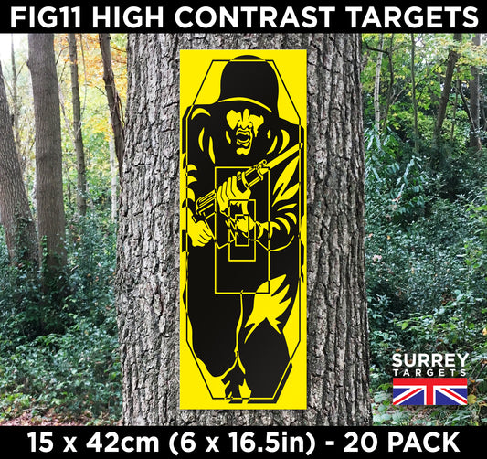 FIG 11 HIGH RESOLUTION SHOOTING TARGETS - 15cm x 42cm - 20 Pack