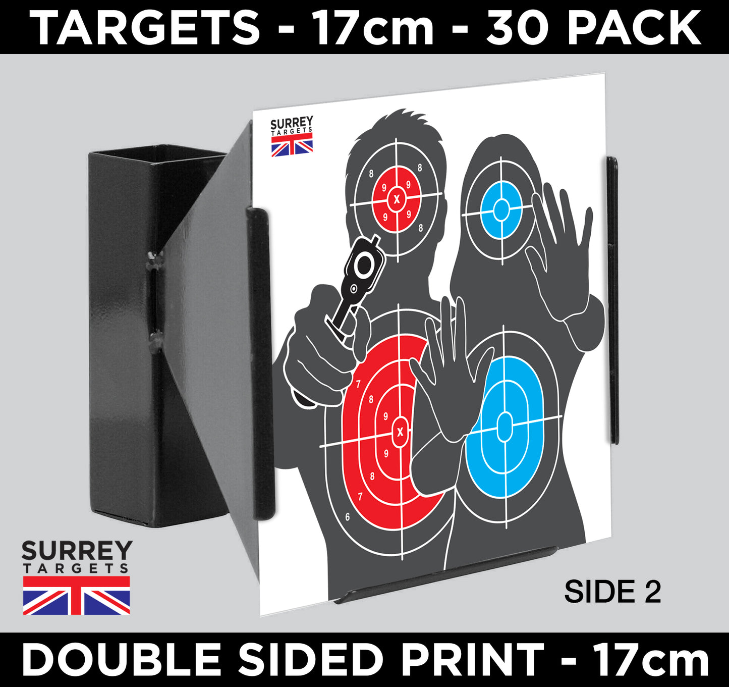 TORSO & HOSTAGE 17cm Air Rifle Pistol Gun BB Airsoft Shooting Targets 30 Pack